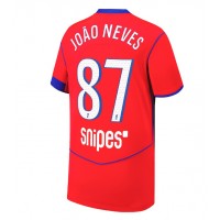 Stroje piłkarskie Paris Saint-Germain Joao Neves #87 Koszulka Trzeciej 2025-26 Krótki Rękaw